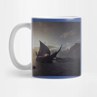 Viking Raiders on Longships Mug